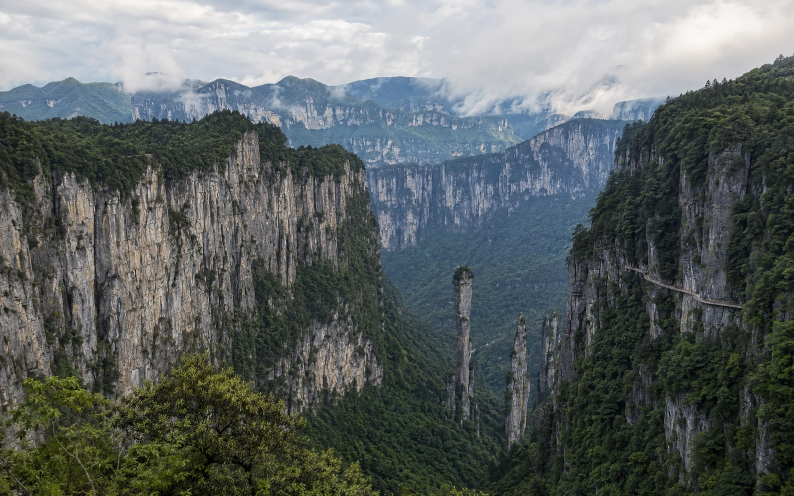 Enshi Grand Canyon panorama in western Hubei