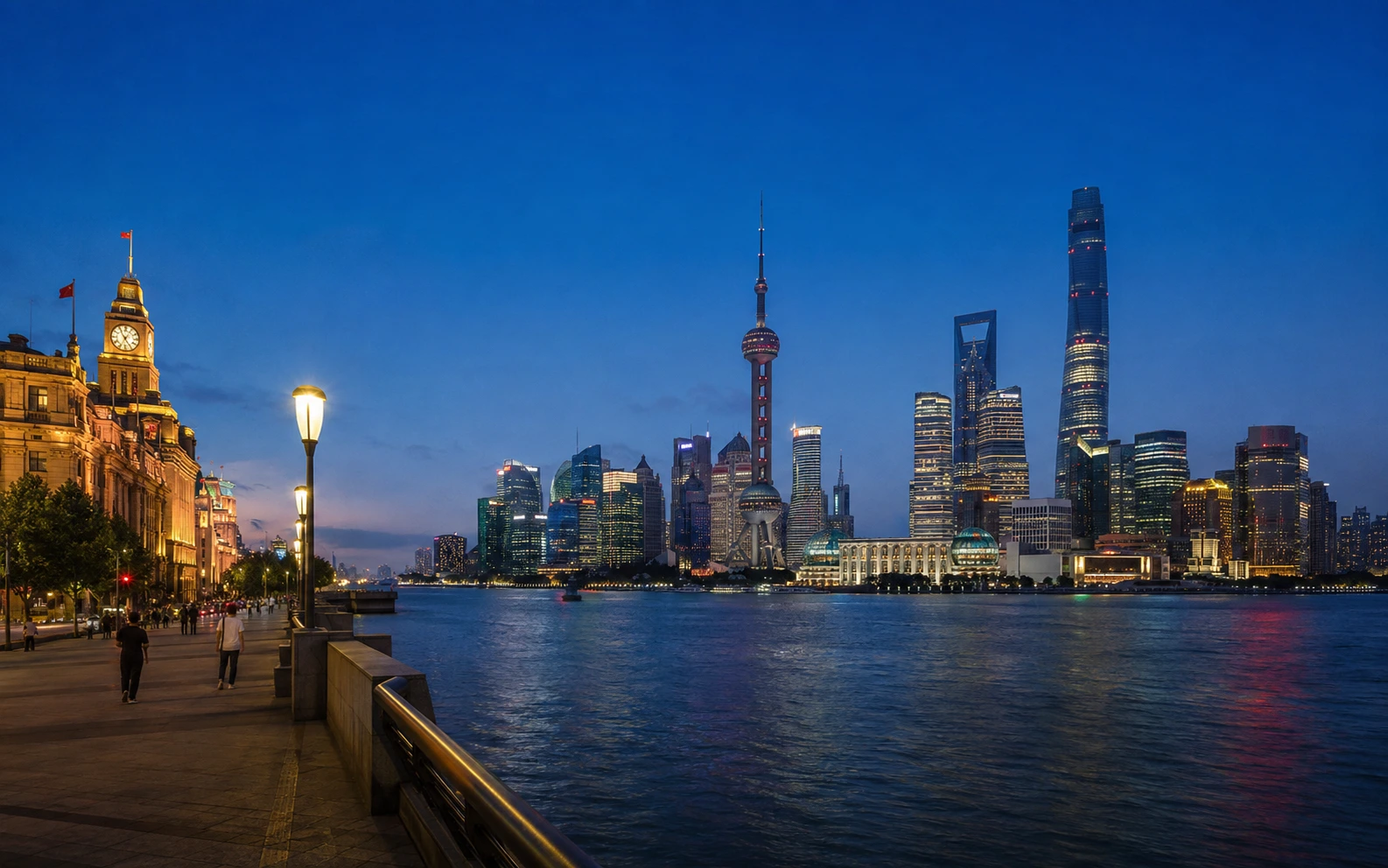 The Bund and Lujiazui skyline in Shanghai