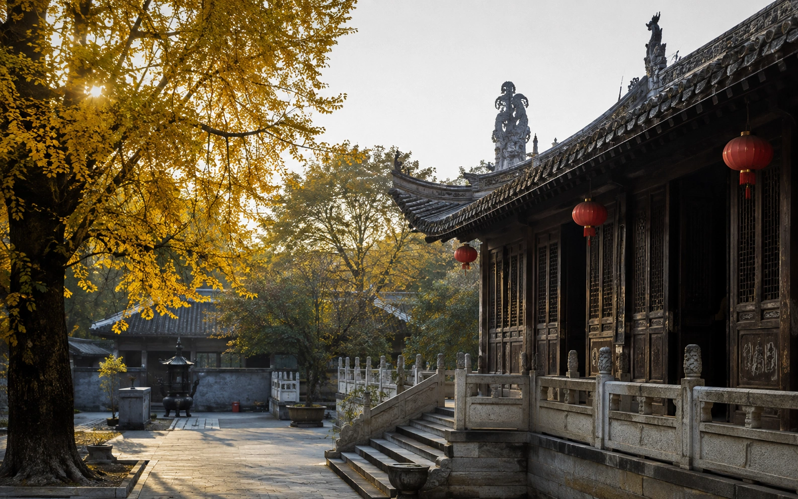 Central China landscape and travel corridor